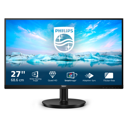 Philips 275V8LA QHD Monitor - VA, 75Hz, Lautsprecher