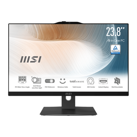 MSI Modern AM242P 12M-072DE All-in-One schwarz