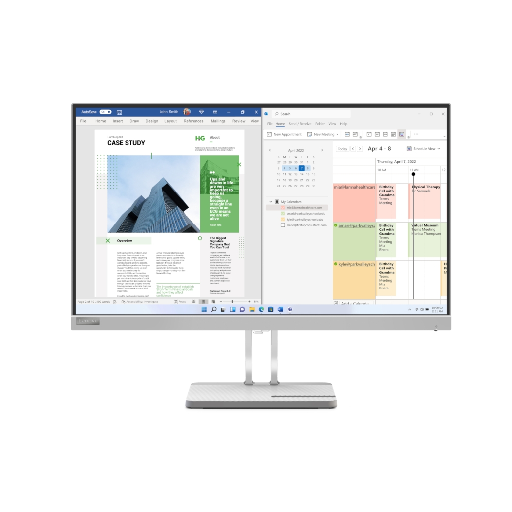 Lenovo L25e-40 Full HD Monitor - 75 Hz, 4 ms, HDMI, VGA