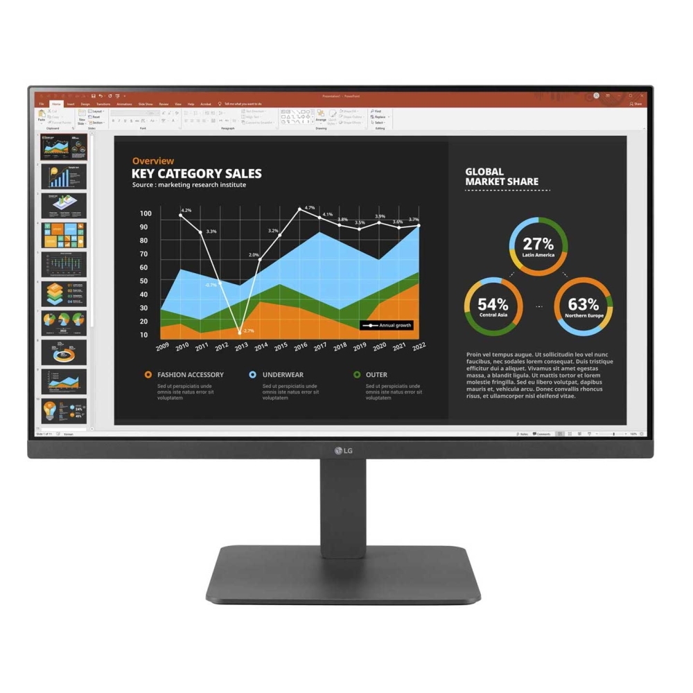 LG 27BR550Y-C Business Monitor - IPS Panel, Höhenverstellung