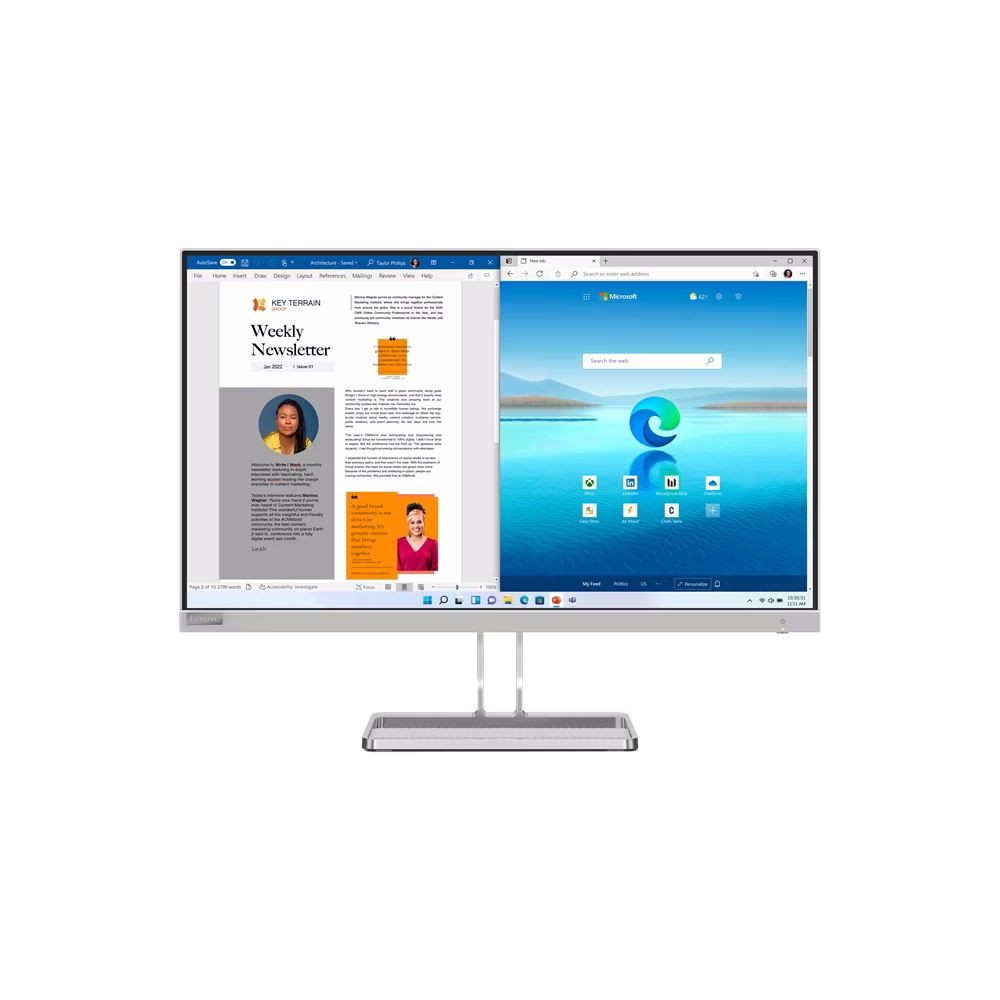 Lenovo L27i-40 Full HD - IPS Panel, 100Hz, HDMI, VGA, Speaker