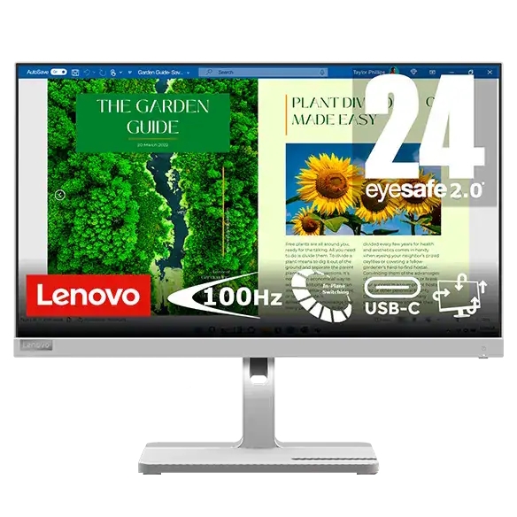 Lenovo L24m-40 Business Monitor - IPS, 100Hz, USB-C Dock