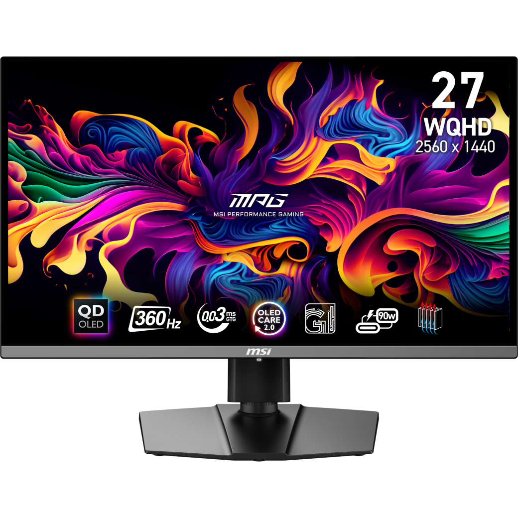 MSI MPG 271QRXDE QD-OLED Gaming Monitor - 360 Hz, 0,03ms GTG