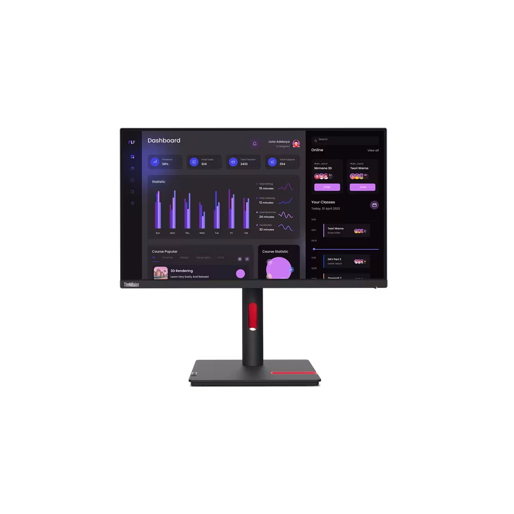 Lenovo ThinkVision T24i-30 Business Monitor - IPS Panel, FHD