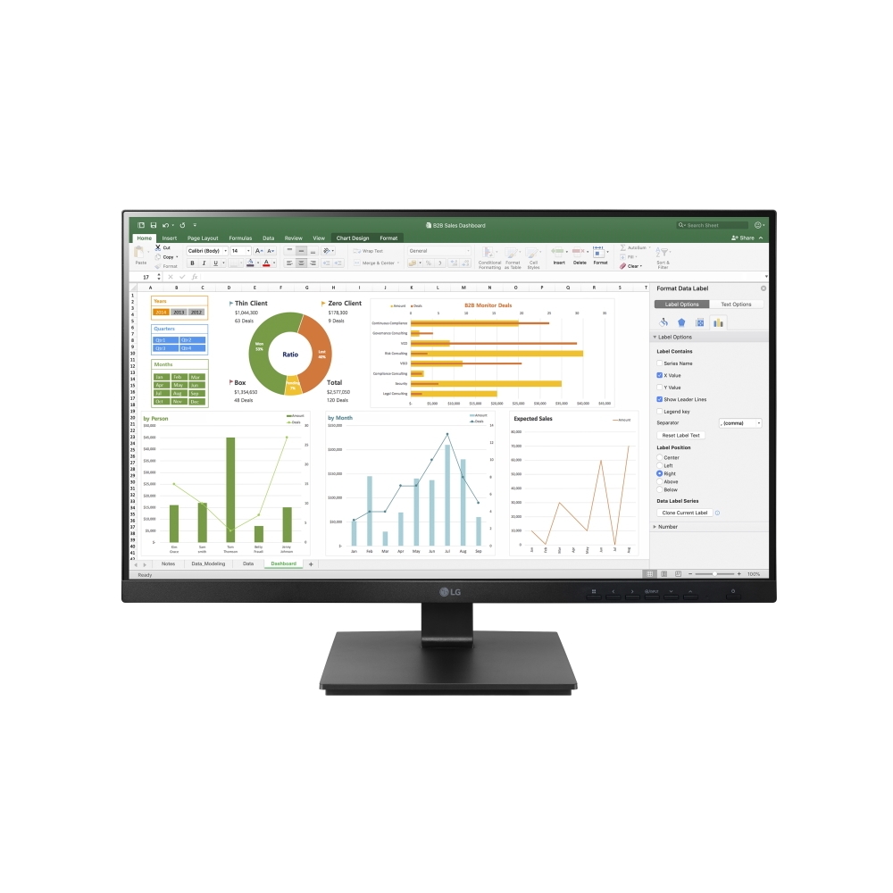 LG 27BN65YP-B Business Monitor - IPS, Höhenverstellung, Pivot