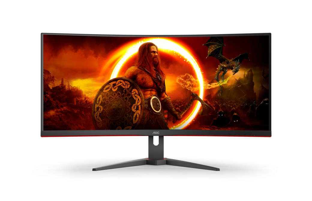 AOC CU34G2XE/BK Gaming Monitor - Curved, WQHD, 144 Hz