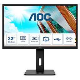 Zeige Details für AOC Q32P2 Office Monitor - Höhenverstellung, Lautsprecher Bild von AOC Q32P2 Office Monitor - Höhenverstellung, Lautsprecher