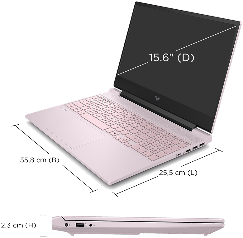 HP VICTUS 15 Abmessungen