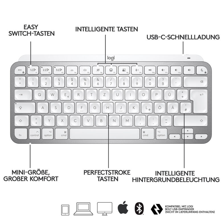 Logitech MX Keys Mini for Mac Minimalist Wireless Illuminated_2