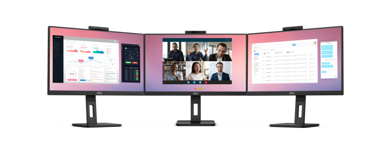 AOC 24P3QW QHD Monitor - IPS, Höhenverstellung, Webcam, USB-Hub_13