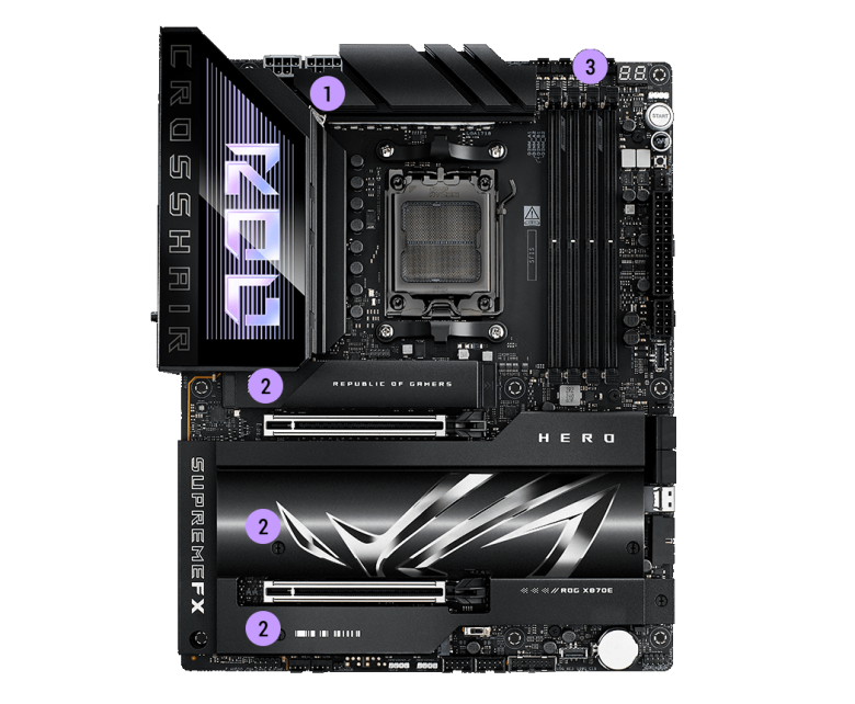 ASUS ROG CROSSHAIR X870E HERO Mainboard Sockel AM5_13