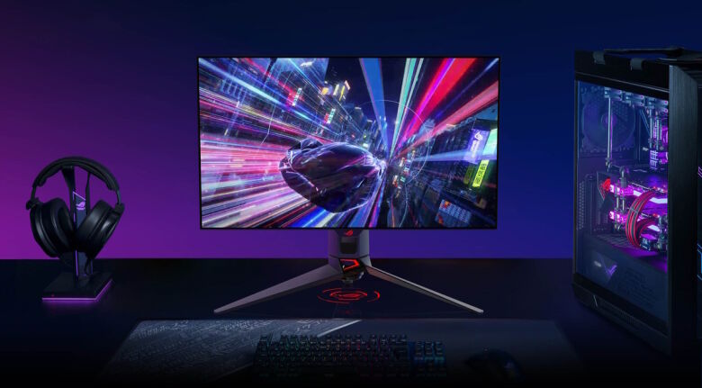 ASUS ROG Swift OLED PG27AQDM Gaming Monitor - 240Hz, Pivot, USB_4