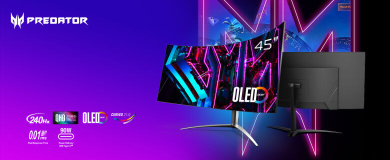Acer Predator X45 (X45bmiiphuzx) 45 Zoll UWQHD OLED Gaming Monitor _1