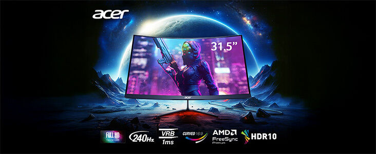 Acer Nitro ED0 (ED320QW0bmiipx) 31,5 Zoll Full-HD Gaming Curved Moni_1