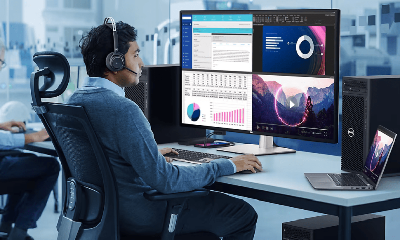 Dell UltraSharp U4323QE Office Monitor - IPS, 4K-UHD, USB-C, LAN_3