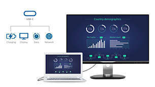 Philips 346P1CRH Office Monitor - UWQHD, Webcam, USB-C_3