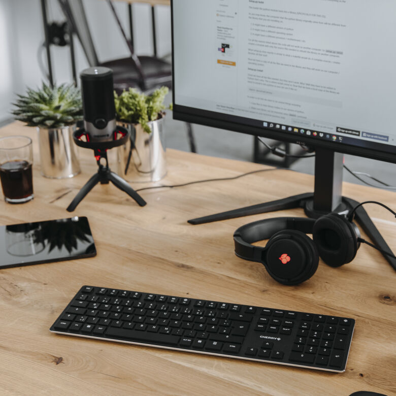 CHERRY KW X ULP, Ultraflache mechanische Tastatur, Kabellos