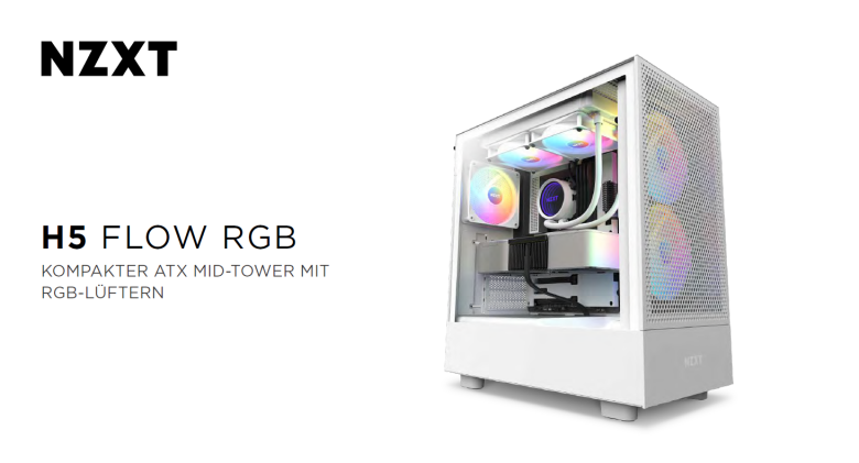 NZXT H5 Flow RGB White | PC-Gehäuse