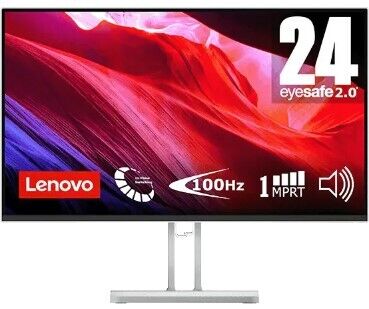 Lenovo L24i-4A Office Monitor - IPS Panel, 100Hz, Cloud Grey_1