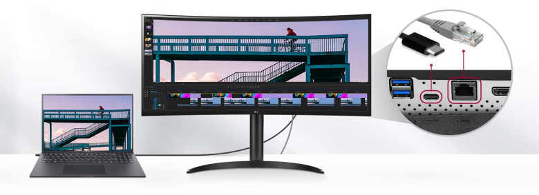 LG 34WQ75X-B Curved Monitor - HDR10, Höhenverstellung, USB-C_10
