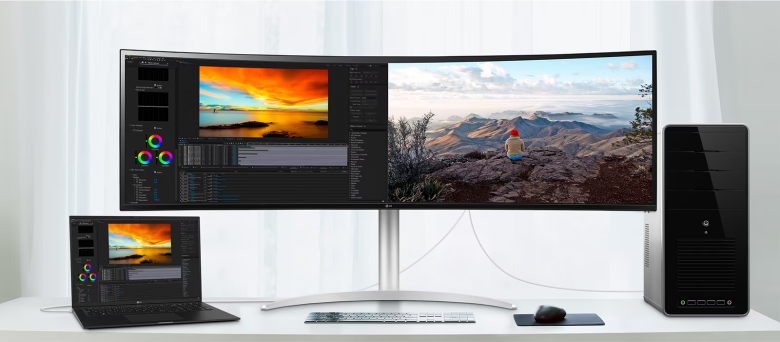LG 49WQ95X-W Curved Monitor - Nano-IPS, HDR400, 144Hz, USB-C_3
