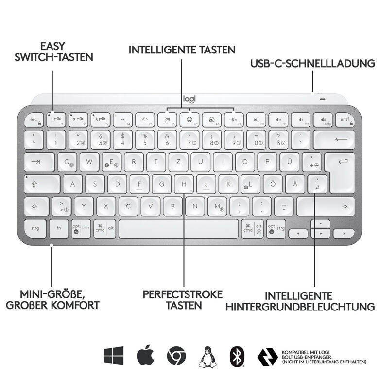 Logitech MX Keys Mini Minimalist Wireless Illuminated Keyboard,_2