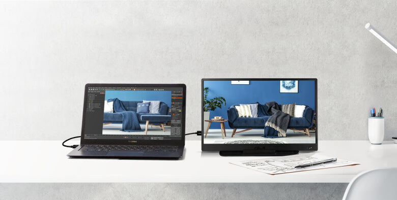 ASUS ZenScreen MB166C Mobiler Monitor - IPS, Full-HD, USB-C_3