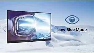 LowBlue Modus für augenschonende Produktivität