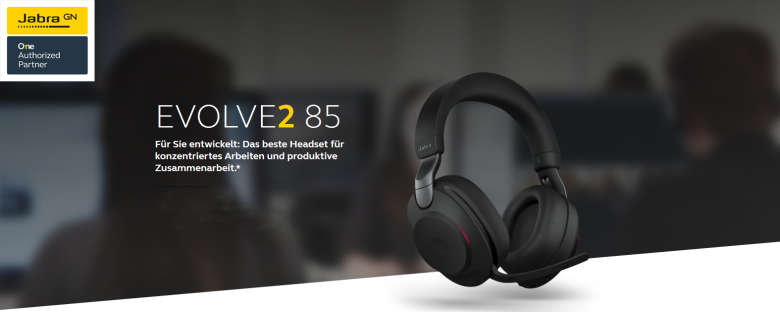 Jabra Evolve2 85 Headset, Stereo, kabellos, schwarz_2