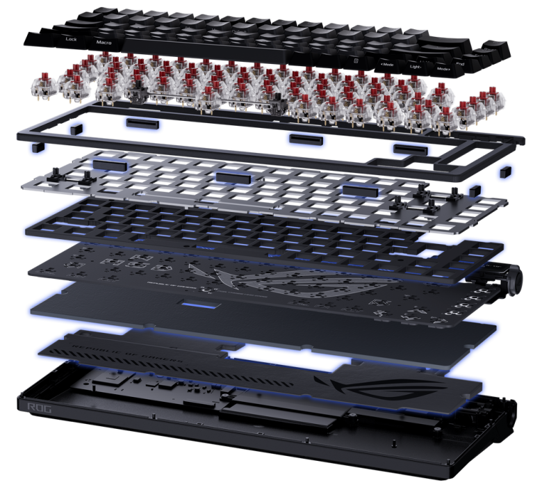 ASUS ROG Azoth White RGB Gaming Tastatur mit 75% Layout_10