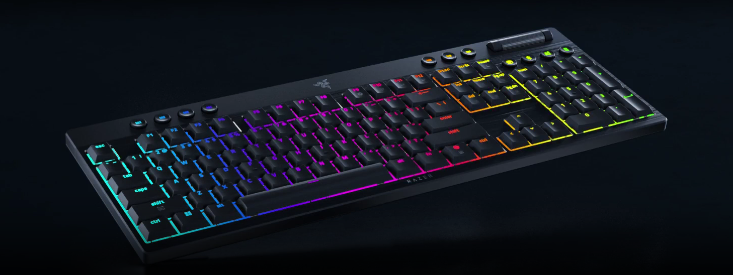 Razer Blackwidow V4 Low Profile Orange Switches_1