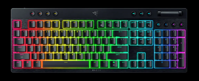 Razer Blackwidow V4 Low Profile Orange Switches_11