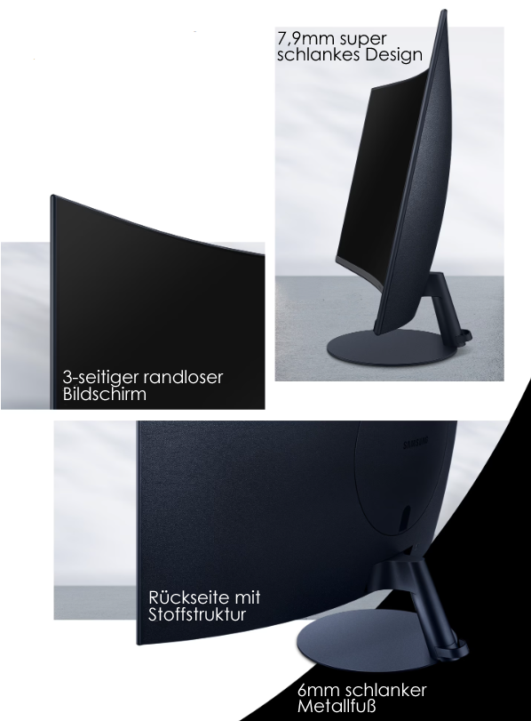 Samsung S27C390EAU Curved Monitor - Full-HD, AMD FreeSync_3
