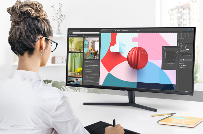 Samsung ViewFinity S5 S34C500GAU Office Monitor - WQHD, 100Hz_1