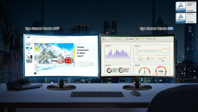 Samsung S24C364EAU Curved Monitor - VA, Full HD, 75 Hz, HDMI_5