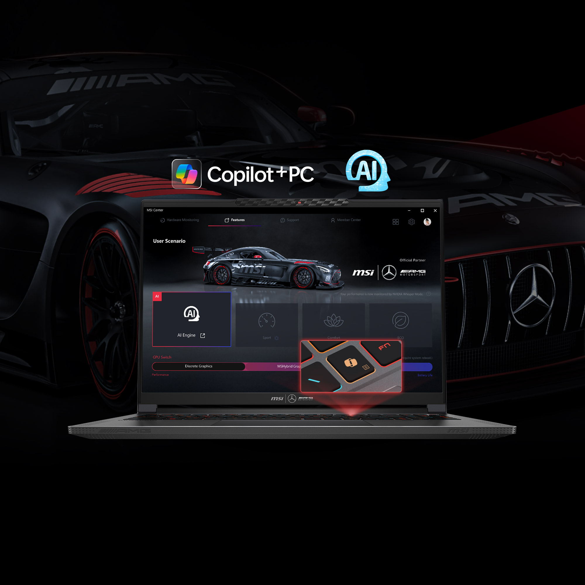 MSI Stealth A16 AI+ Mercedes-AMG Motorsport A3XWGG-052_7