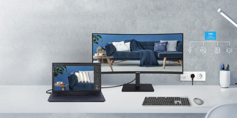 ASUS Business VA34VCPSR 34 Zoll Curved Monitor - VA, UWQHD, 100Hz_3