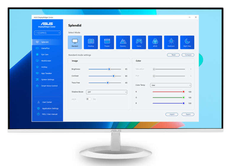 ASUS Eye Care VZ279HG-W 27 Zoll Gaming Monitor - IPS, Full HD, 120Hz_2