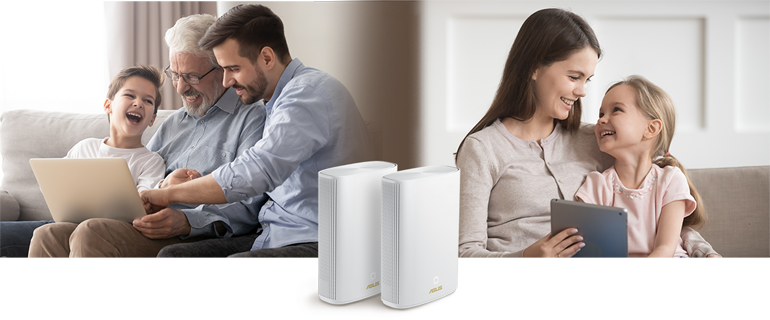 ASUS ZenWiFi AX Hybrid XP4 WLAN Mesh System 1er Pack Weiß_1