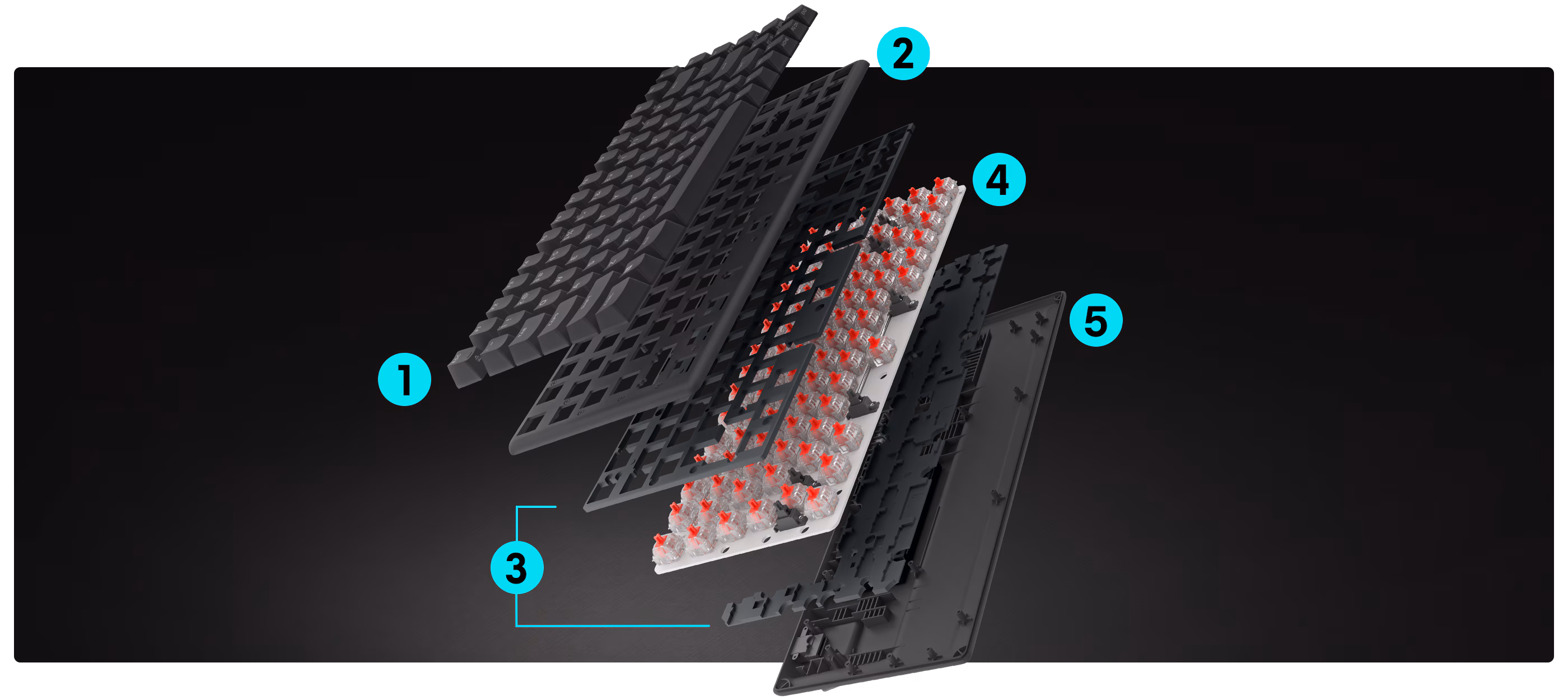 Alienware Pro Wireless Gaming Keyboard - US (QWERTY)_5