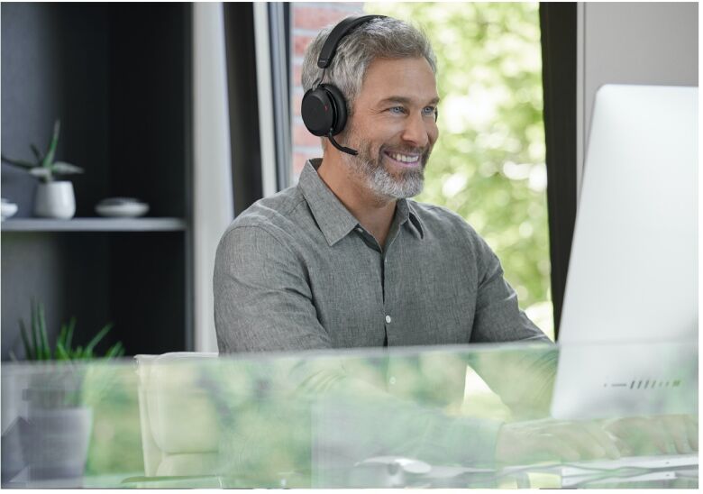 Jabra Evolve2 75 Headset, USB-A Kabellos, Bluetooth, Schwarz,_3