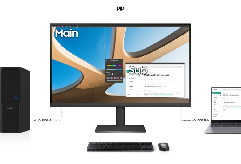 Samsung S27D600UAU Office Monitor - QHD, Höhenverstellung, USB-C_7