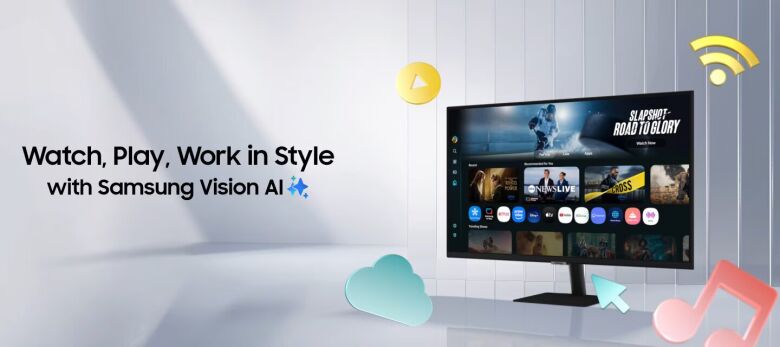 Samsung S32FM700UU 32 Zoll Smart Monitor - VA, 4K UHD, Tizen OS _1