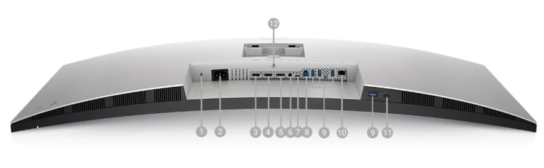 Dell U4021QW Curved Monitor - Höhenverstellung, Thunderbolt 3_6