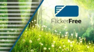 Geringere Ermüdung der Augen dank FlickerFree Technologie