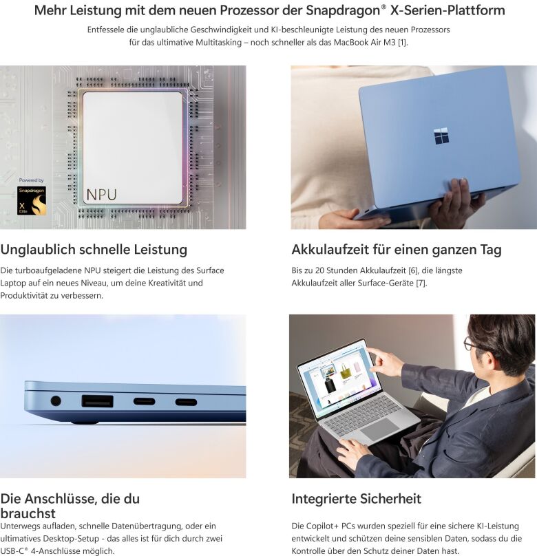 Microsoft Surface Laptop Copilot+ PC 13,8 Zoll - 16GB - 1TB_7