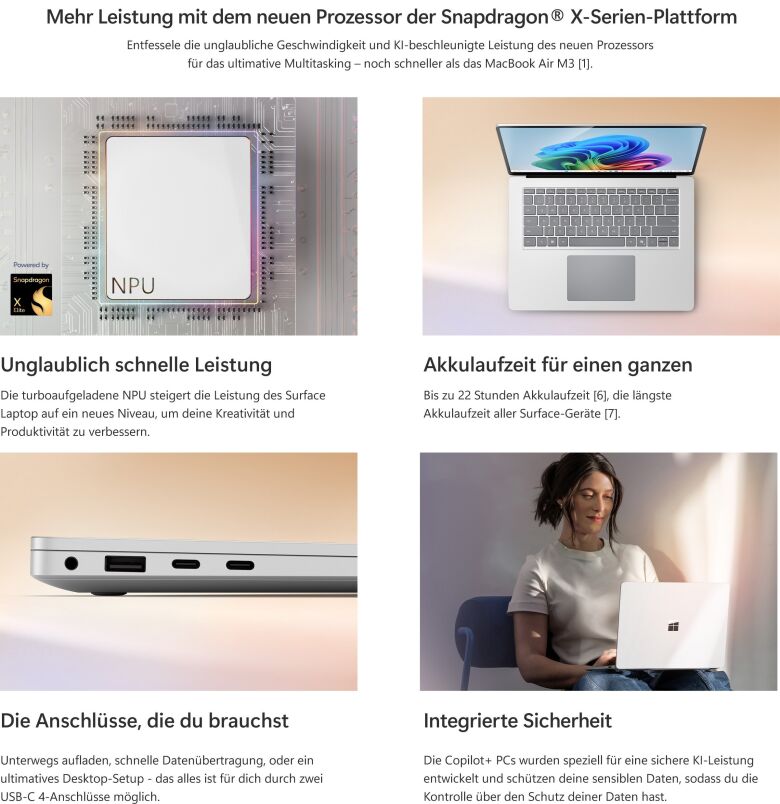Microsoft Surface Laptop Copilot+ PC 15 Zoll - 16GB - 256GB_7