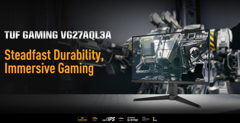 ASUS TUF VG27AQL3A Gaming Monitor - QHD, IPS, 180Hz, USB-Hub_1