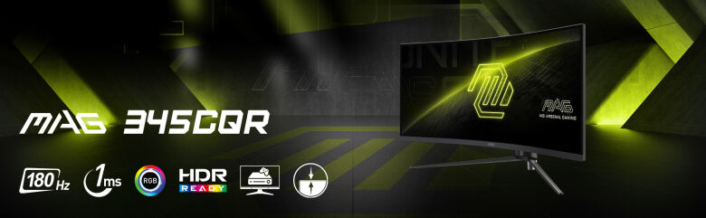 MSI MAG 345CQRDE Gaming Monitor - UWQHD, 180Hz, 1ms_1