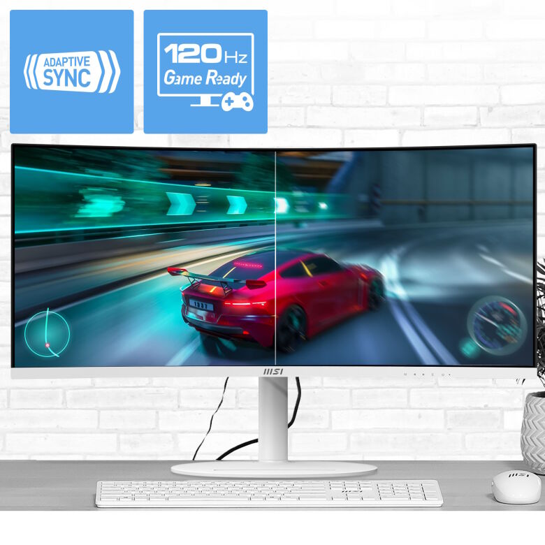 MSI MD342CQPWDE Office Monitor - Curved Panel, 120Hz_7